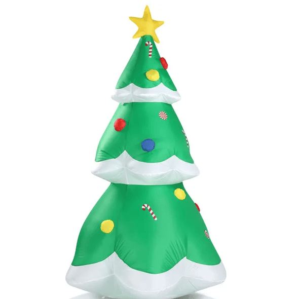 6.9 FT Lighted Christmas Inflatable Decoration, Inflatable Christmas Tree, Blow Up Yard Decorations With Built-in LED Lights For Holiday Party Front Yard Lawn Garden Decor