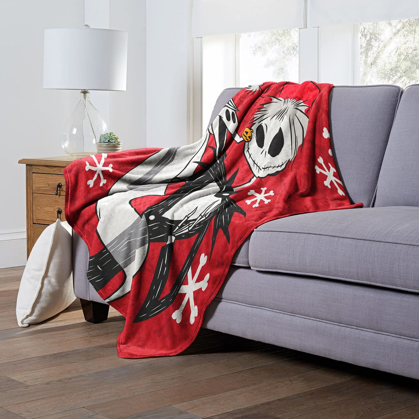 Disney / Nightmare Before Christmas, Merry Madness, Silk Touch Throw Blanket, 50"x60"