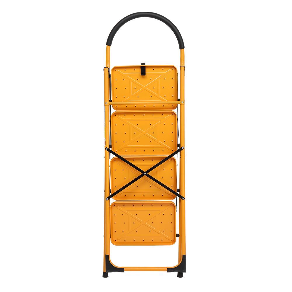 4 Step Ladder Folding Step Stool, Anti-Slip with Rubber Hand Grip, Portable Home and Kitchen Anti-Slip Stepladder, RT