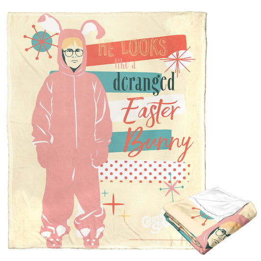 A Christmas Story Silk Touch Throw Blanket, 50" x 60", Derranged Easter Bunny