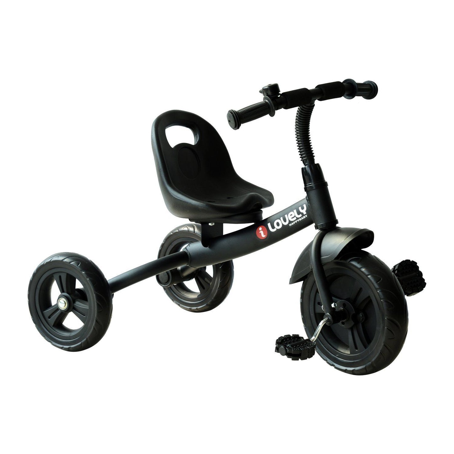 Qaba 3-Wheel Recreation Ride-On Toddler Tricycle With Bell Indoor / Outdoor - Black