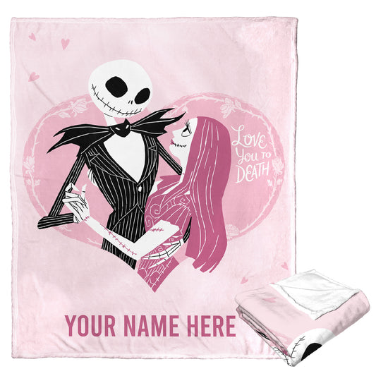 [Personalization Only] Disney / Nightmare Before Christmas - Love Till Death (Personalization) Silk Touch Throw