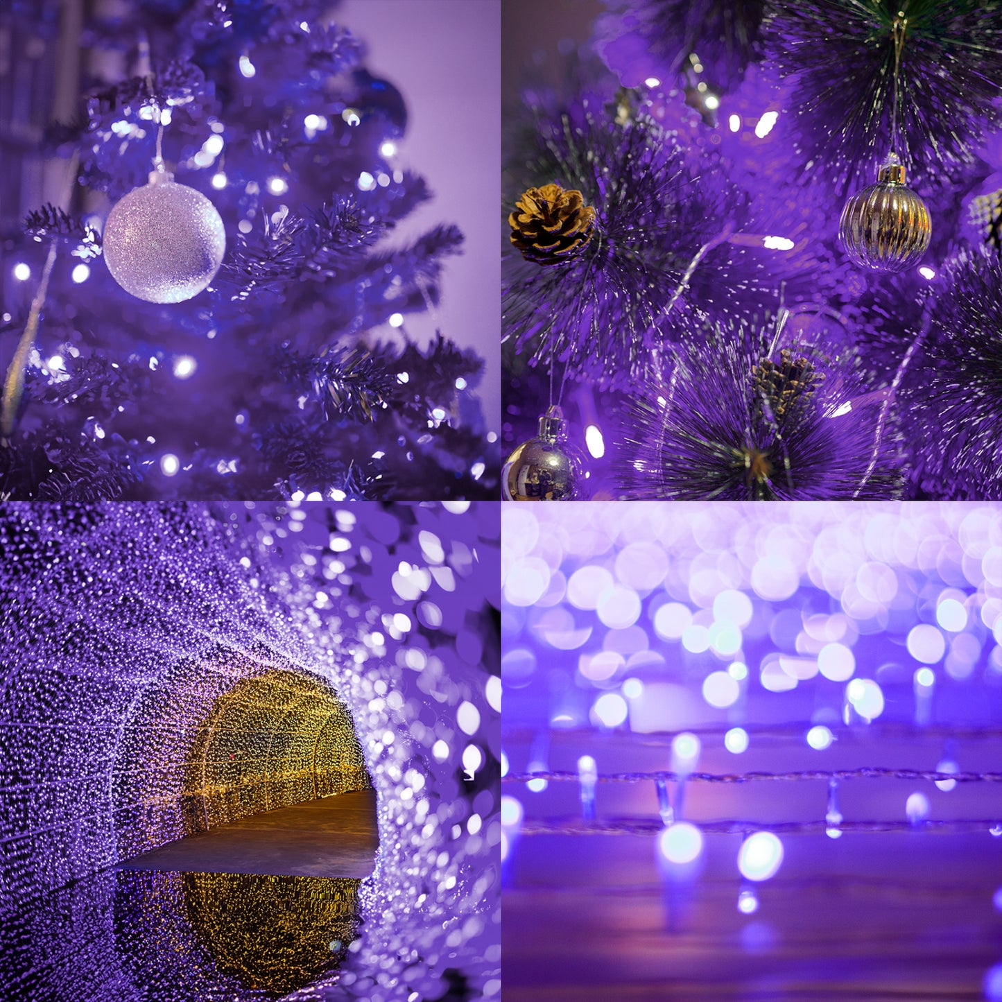 200 LED 66FT Fairy String Lights, Purple