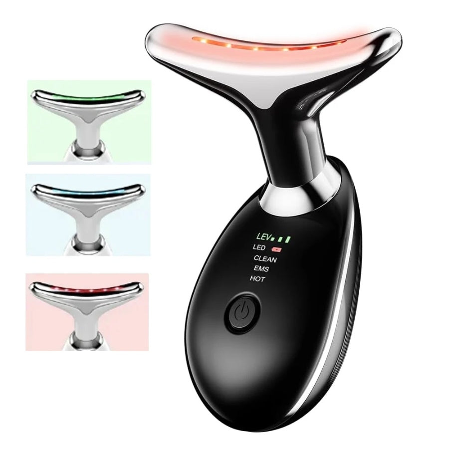 Facial Massager Neck Facial Beauty Device 3 Color EMS Microcurrent Skin Rejuvenation Massagers Lifting Tighten Skin Care Tool Anti Wrinkle Double Chin Remover