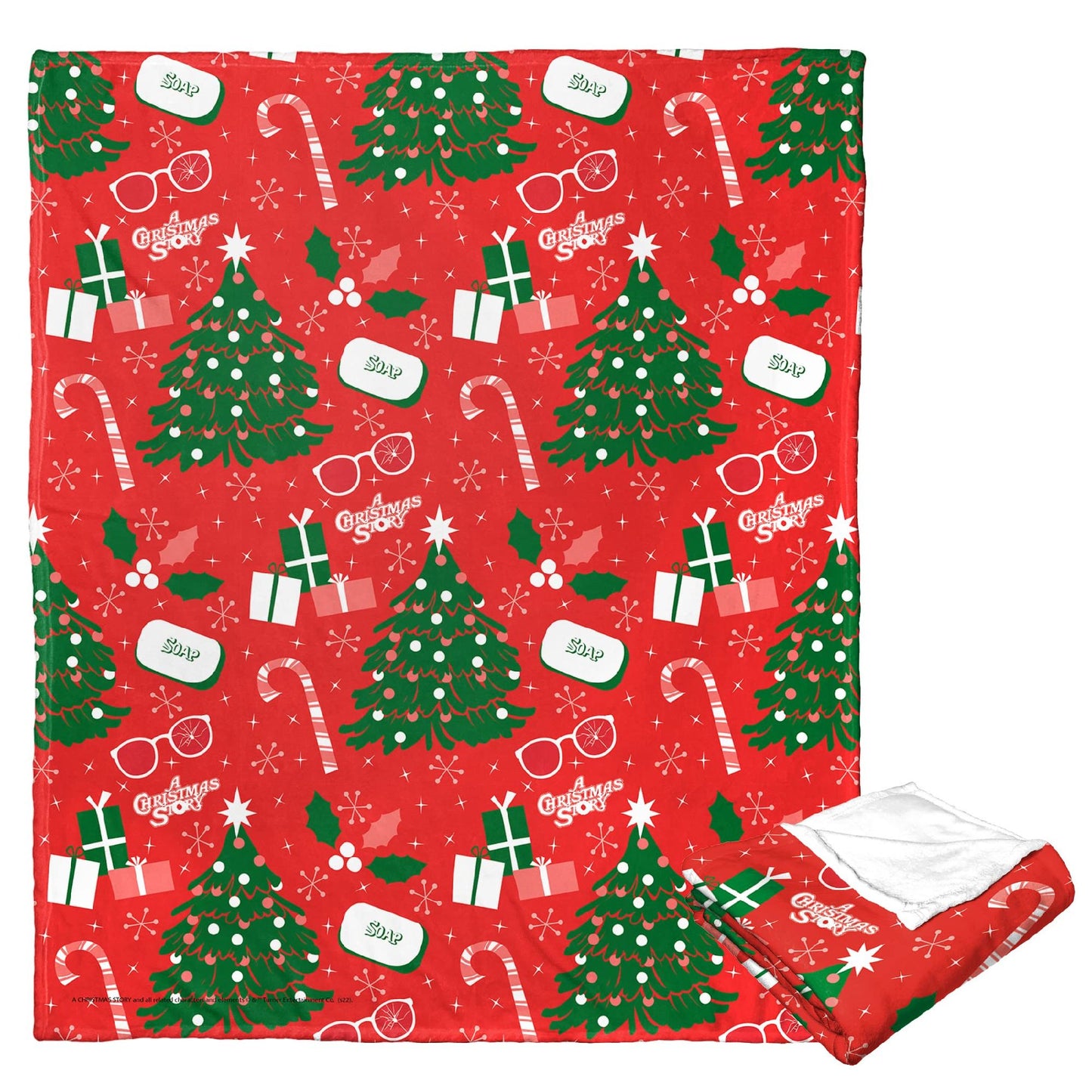 A Christmas Story Silk Touch Throw Blanket, 50" x 60", A Christmas Story