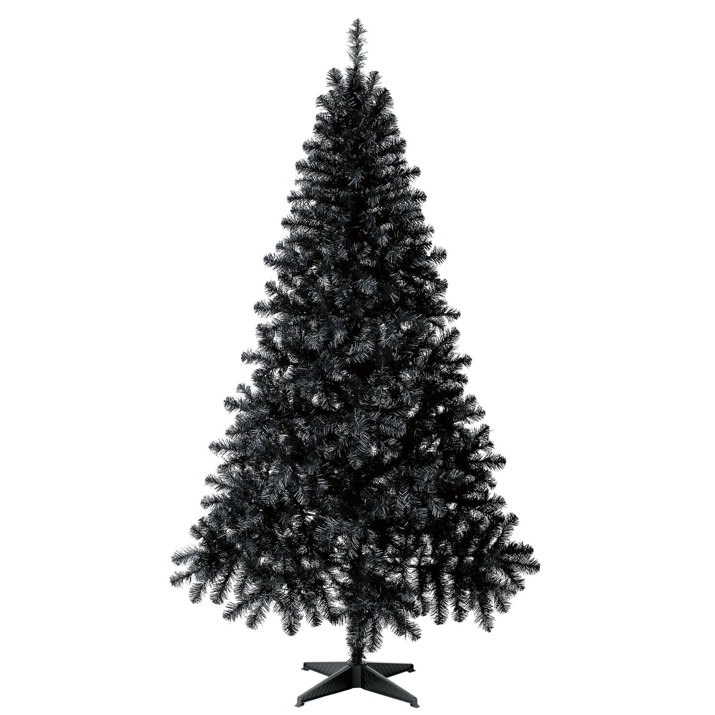 6.5\" pre-gloss black Madison pine artificial Christmas tree, clear LED lights, Christmas, Christmas Eve