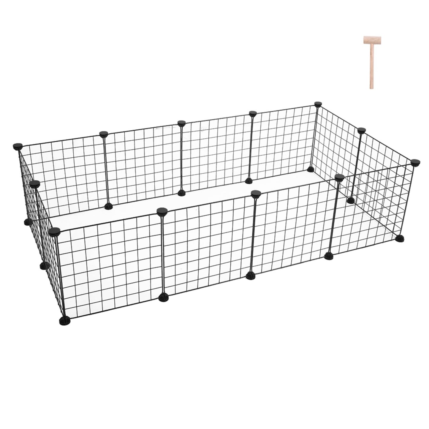 Pet Playpen, Small Animal Cage Indoor Portable Metal Wire Yard Fence for Small Animals, Guinea Pigs, Rabbits Kennel Crate Fence Tent YF