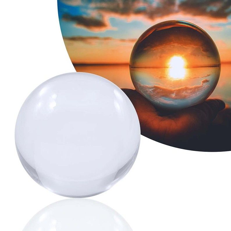 80mm Clear Acrylic Contact Juggling Ball for Beginners & single ball tricks - 3.15"