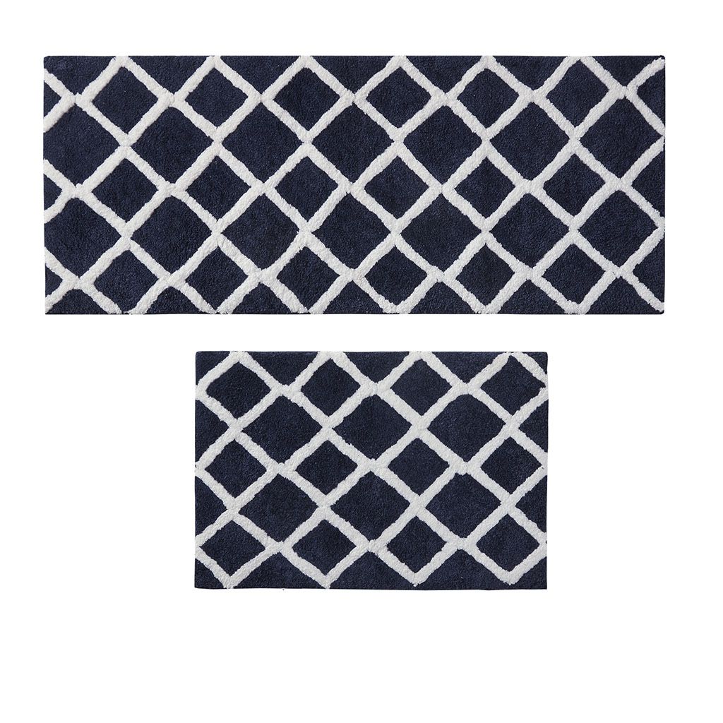 Reversible High Pile Tufted Microfiber Bath Rug