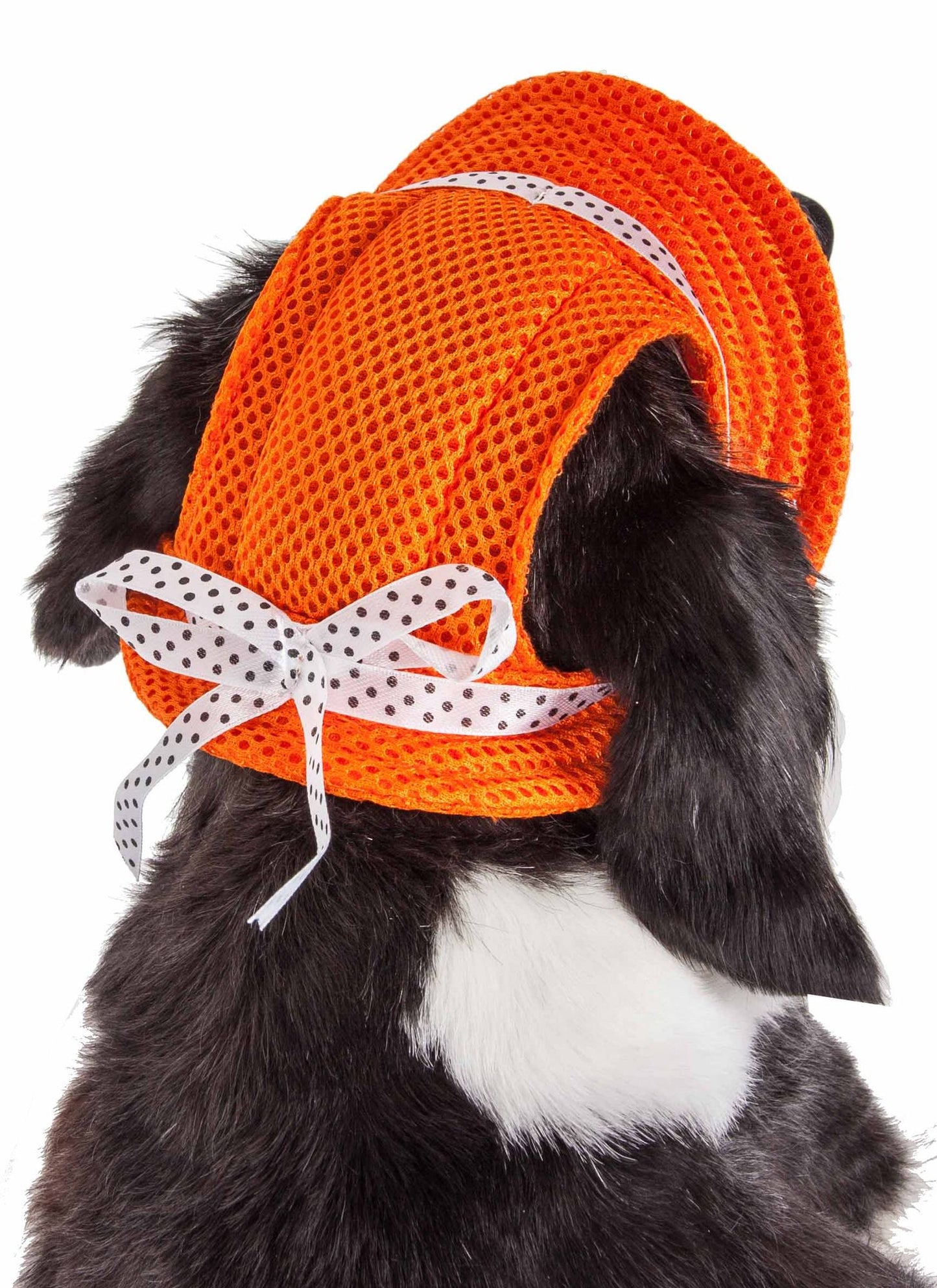 Pet Life 'Sea Spot Sun' Uv Protectant Adjustable Fashion Mesh Brimmed Dog Hat Cap