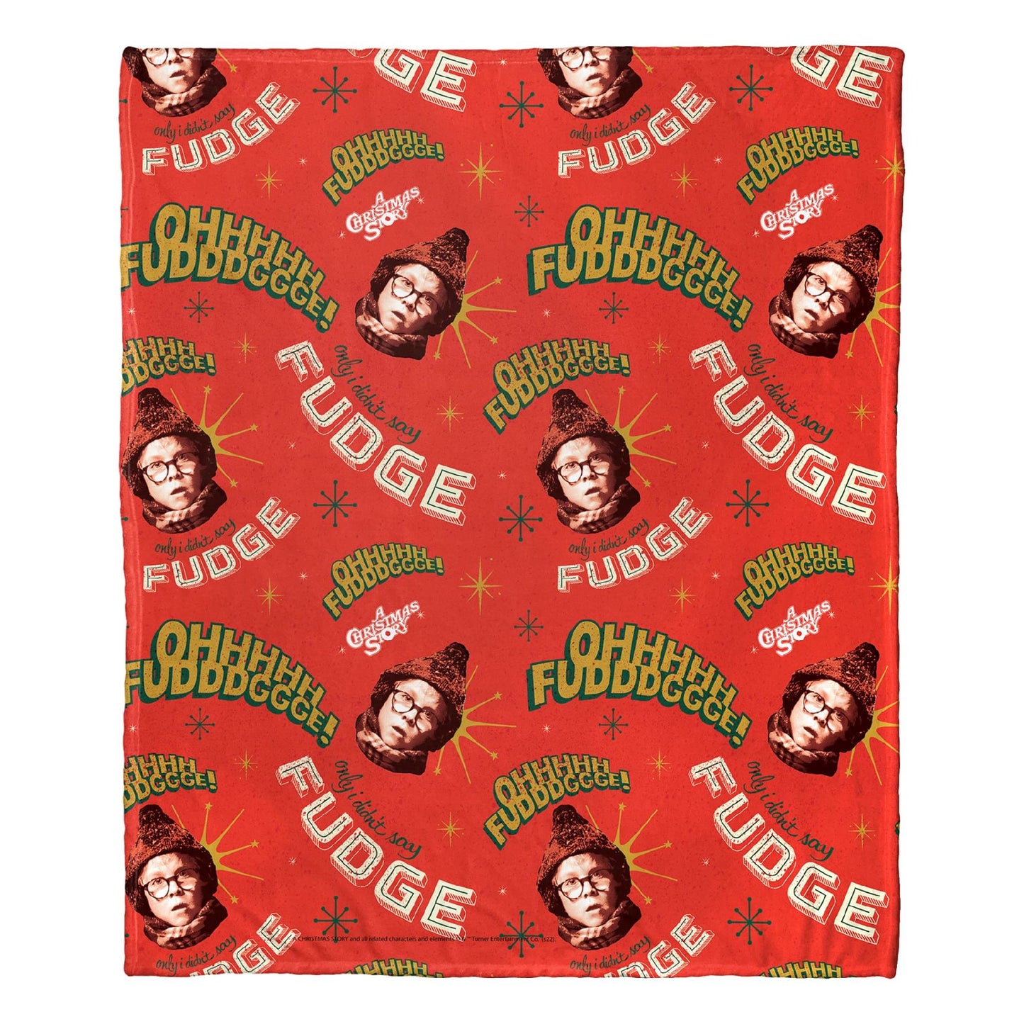 A Christmas Story Silk Touch Throw Blanket, 50" x 60", Oh Fudge