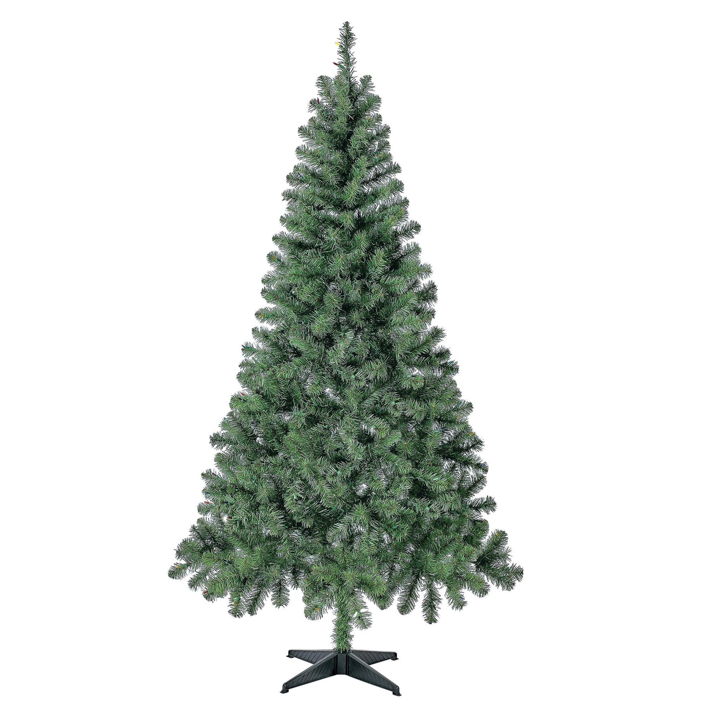 6.5\" pre-gloss black Madison pine artificial Christmas tree, clear LED lights, Christmas, Christmas Eve