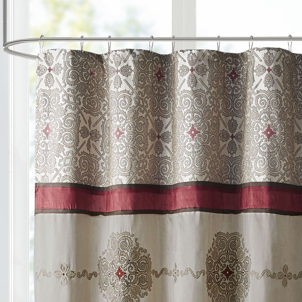 Embroidered Shower Curtain