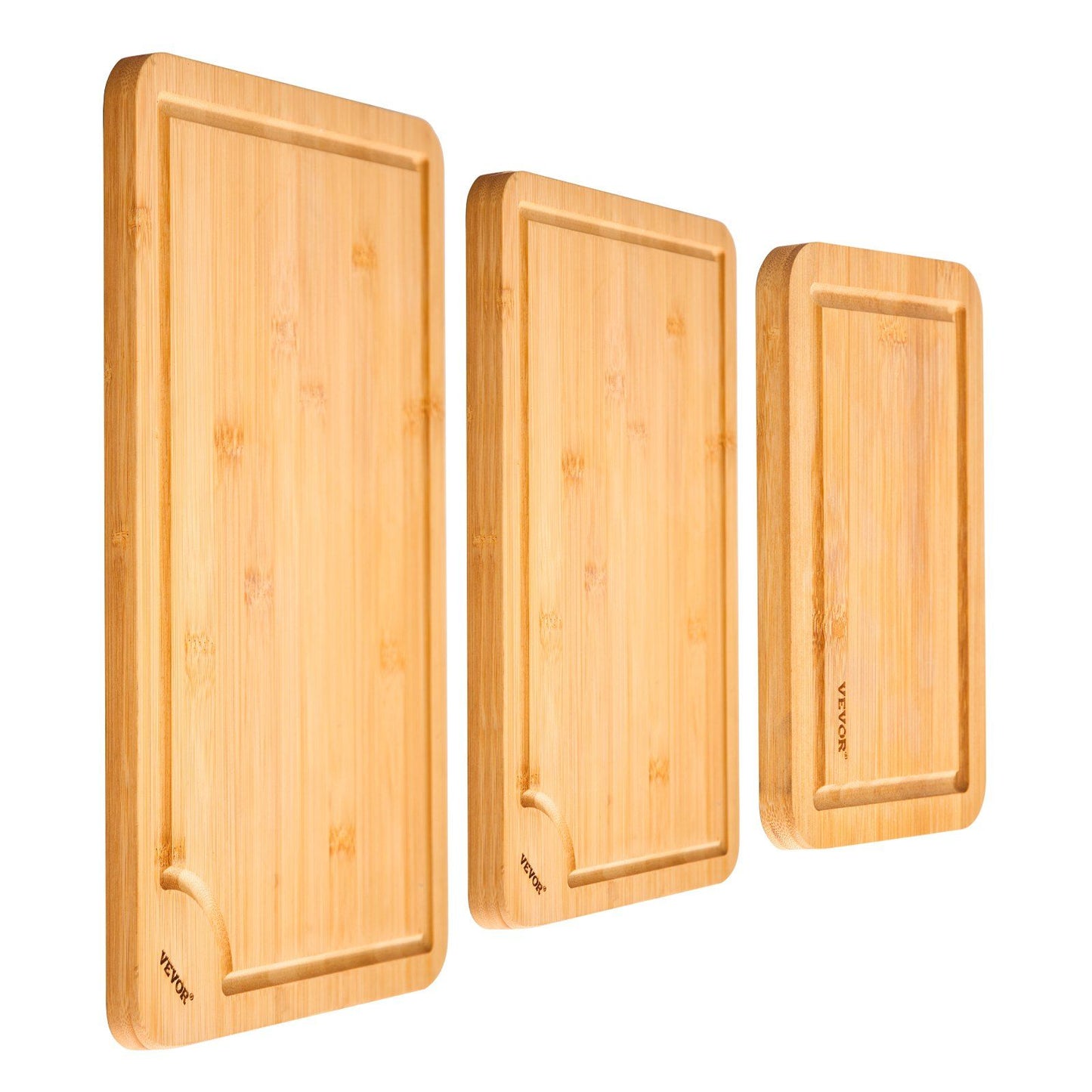 Bamboo Cutting Board Premium Versatile Cut Board with Built-in Handle