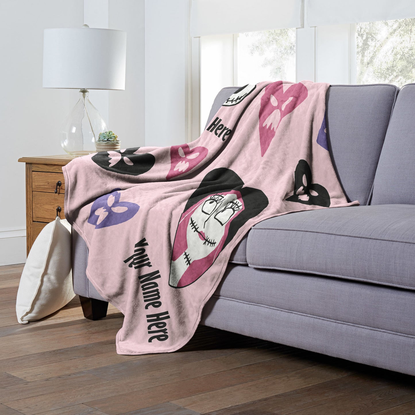 [Personalization Only] Disney / Nightmare Before Christmas - Me And You (Personalization) Silk Touch Throw