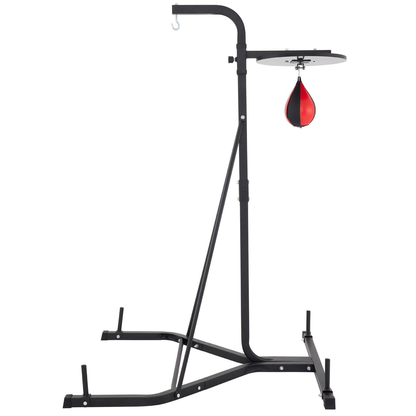 VEVOR Heavy Bag Stand with Speed Ball , Height Adjustable Punching Bag Stand, Foldable Boxing Bag Stand Steel Sandbag Rack Freestanding Up to 132 lbs for Home and Gym Fitness.