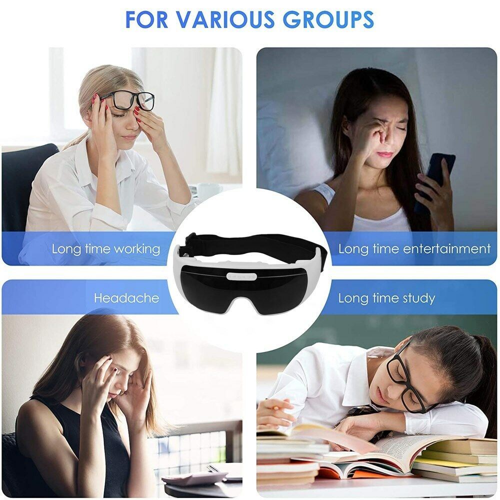 Eye Massager For Migraines And Relaxation - Professional Eye Care Machine Ideal Birthday And Christmas Gift For Family And Friends