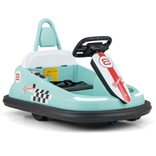 6V kids Ride-on Bumper Car with 360° Spinning and Dual Motors