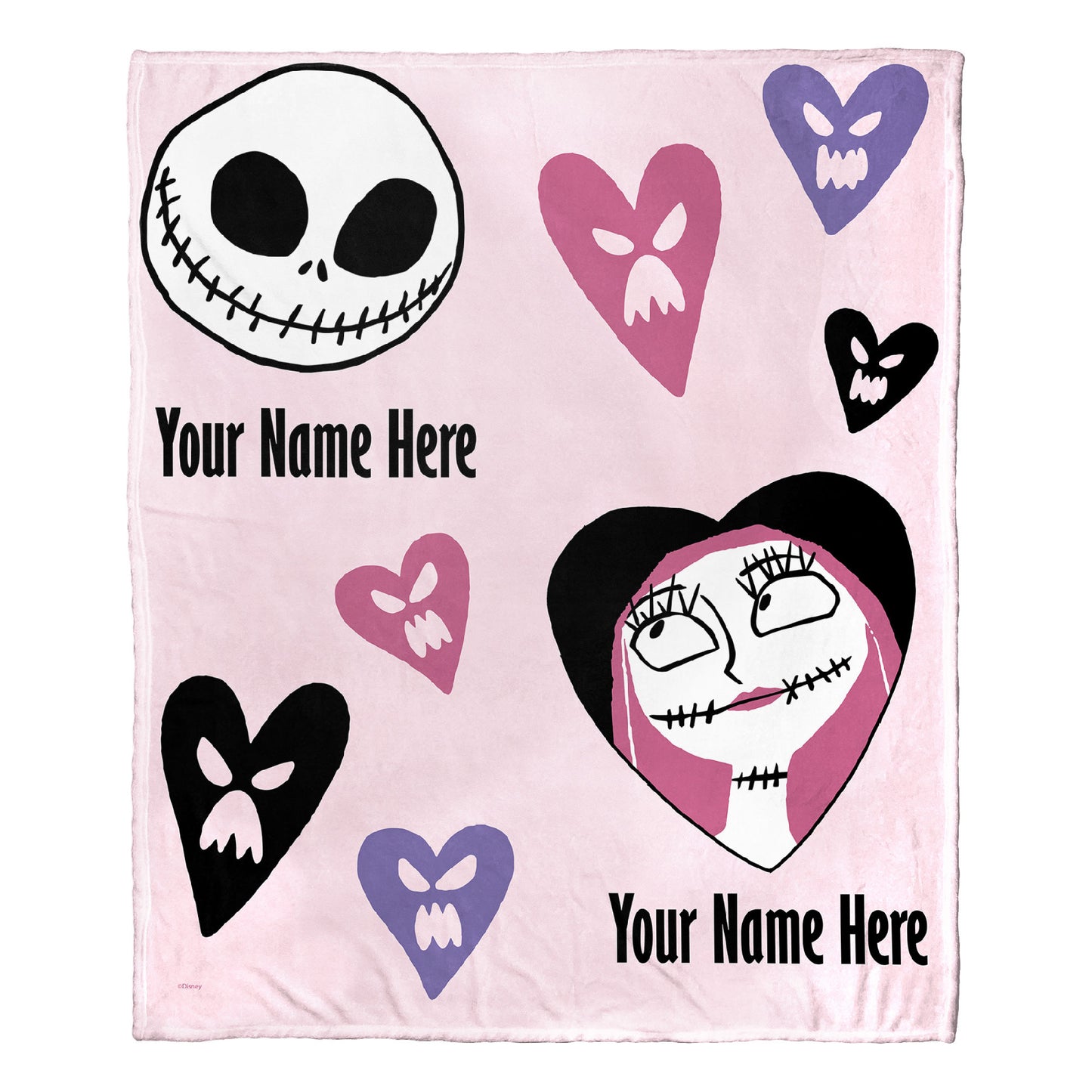 [Personalization Only] Disney / Nightmare Before Christmas - Me And You (Personalization) Silk Touch Throw