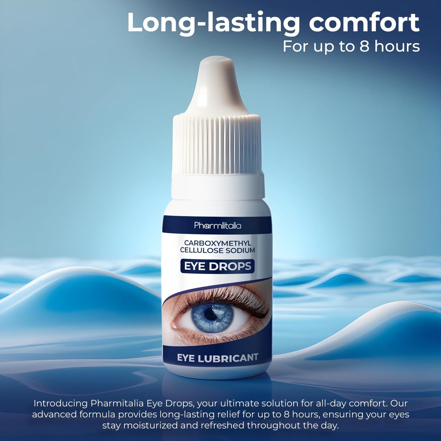 Eye Drops for Dry Eyes Gentle Therapy for Irritated Dry Itchy Sensitive Eyes Redness Relief Moisturizing Eye Drops Preservative Free Lubricating Eye Drops for Red Eyes