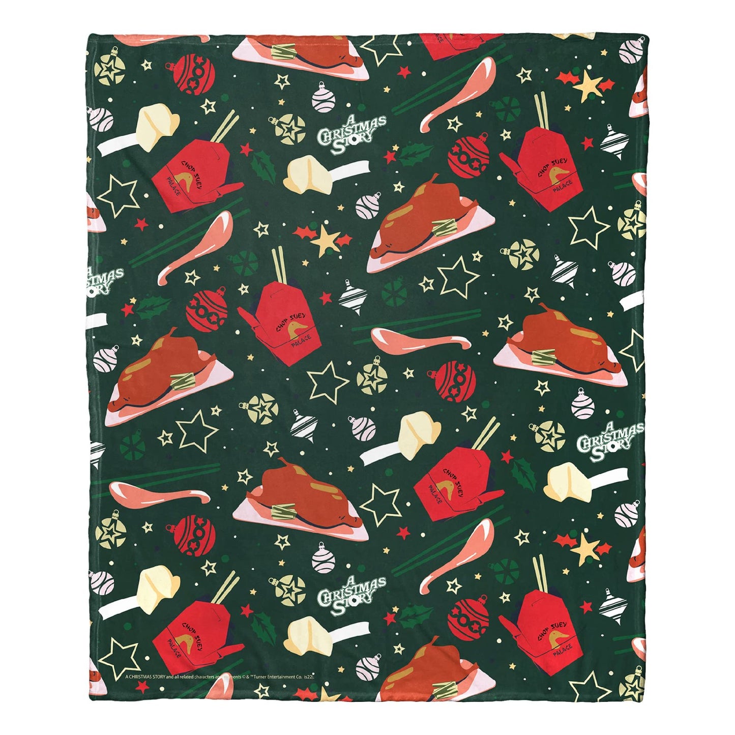 A Christmas Story Silk Touch Throw Blanket, 50" x 60", Duck Dinner