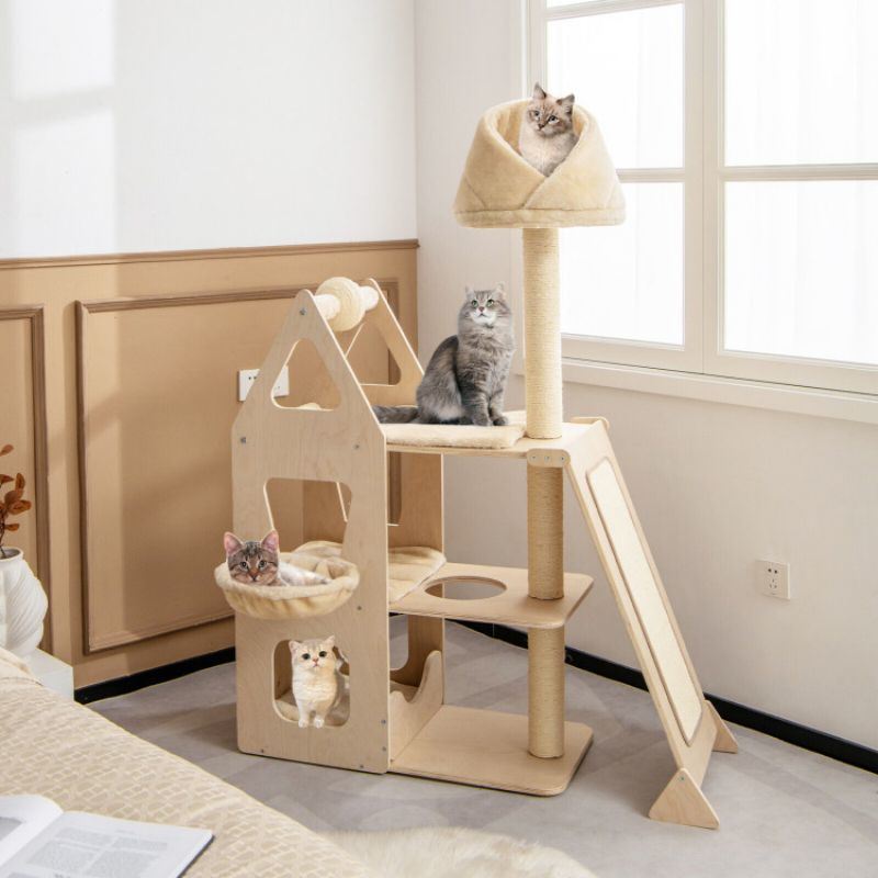 Multi-Level Cat Tree with Sisal Scratching Post