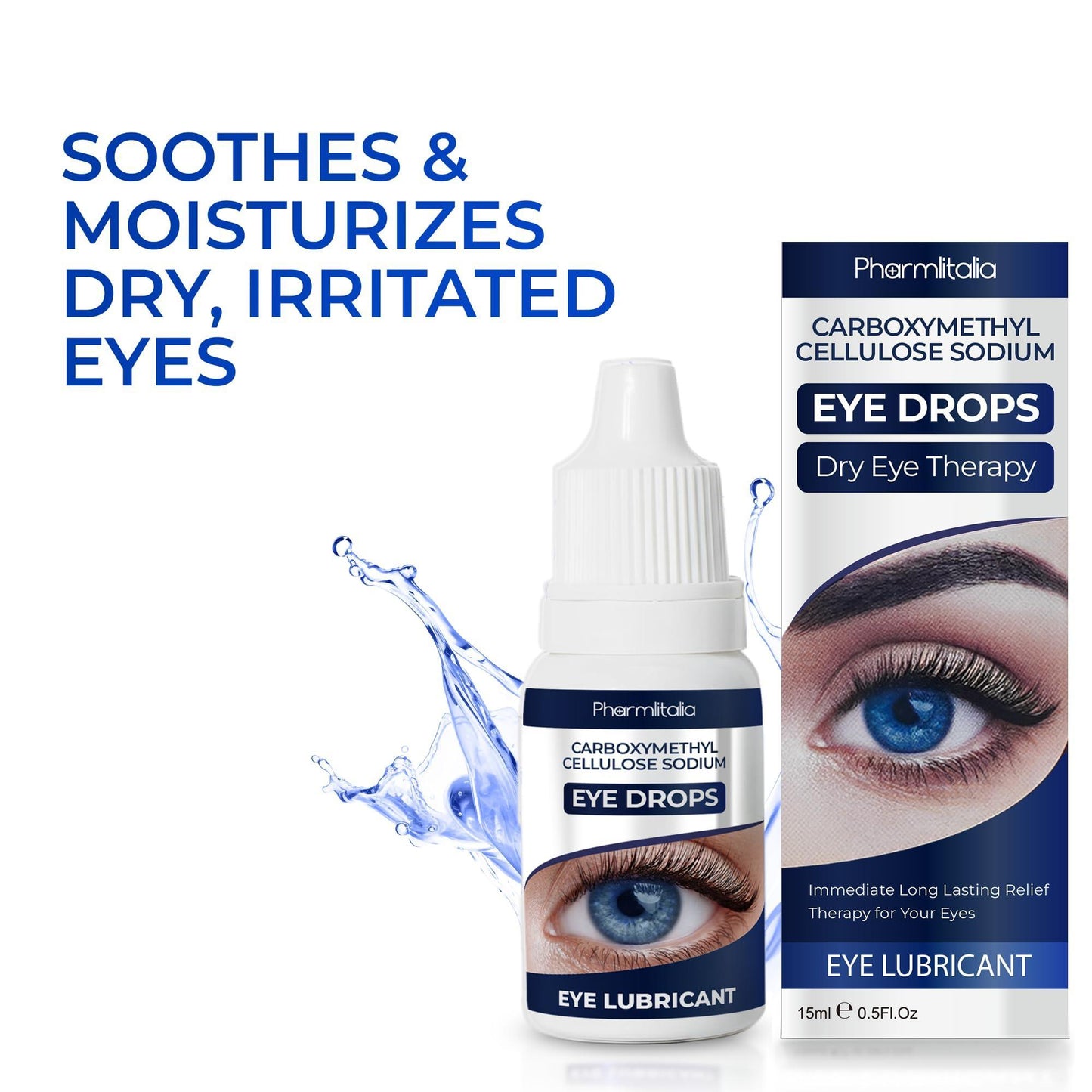 Eye Drops for Dry Eyes Gentle Therapy for Irritated Dry Itchy Sensitive Eyes Redness Relief Moisturizing Eye Drops Preservative Free Lubricating Eye Drops for Red Eyes