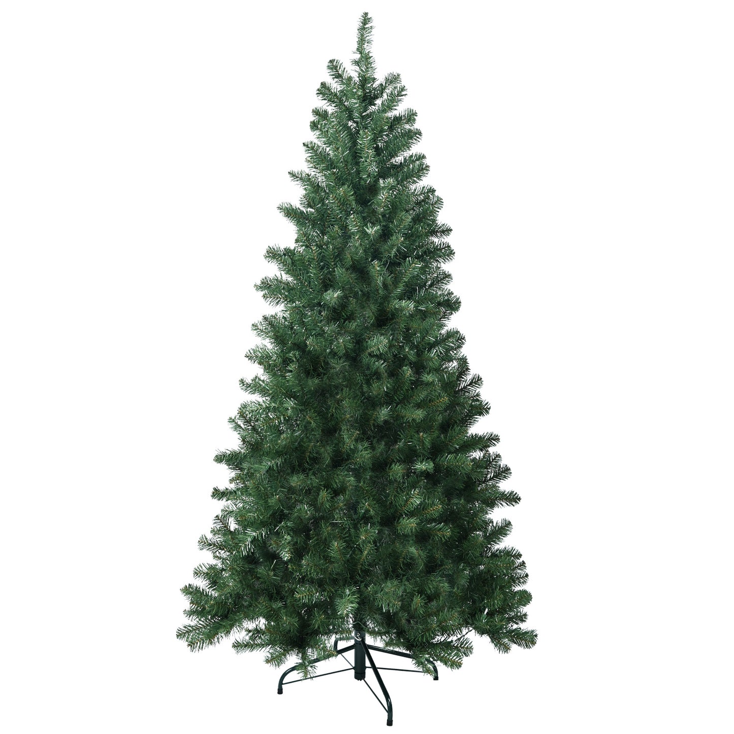 8ft PVC Hinged Green Tree Environmentally Friendly Fireproof Artificial Christmas Tree