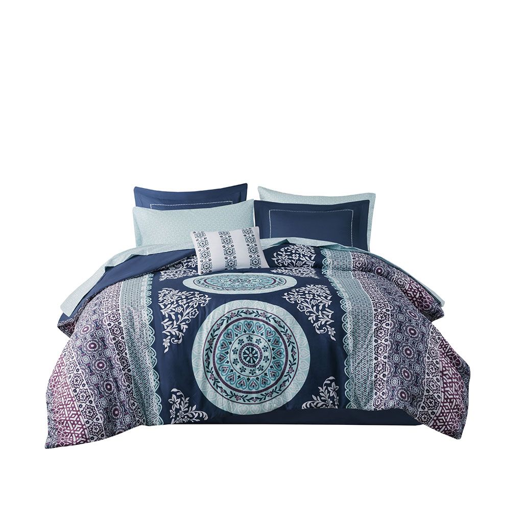 Queen Boho Comforter Set with Bed Sheets