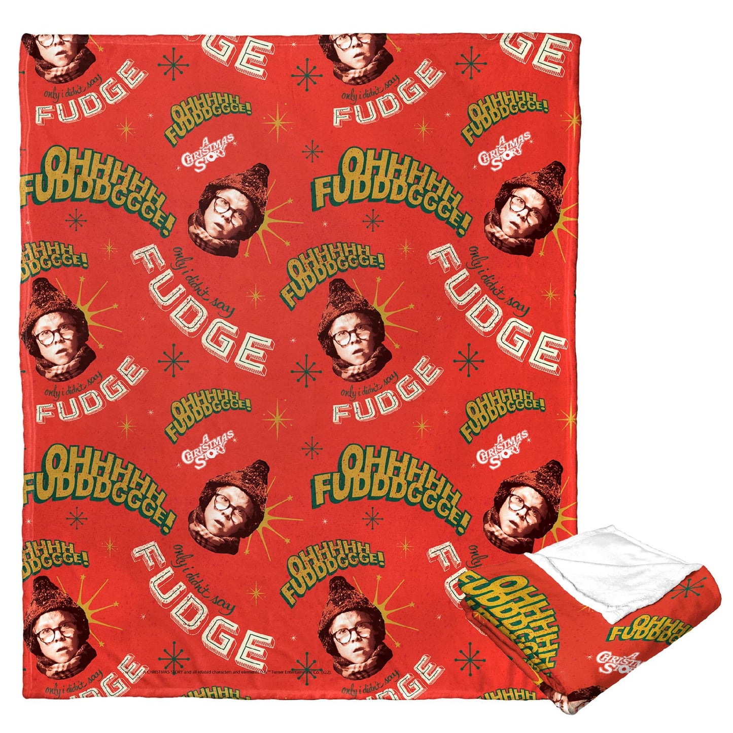 A Christmas Story Silk Touch Throw Blanket, 50" x 60", Oh Fudge