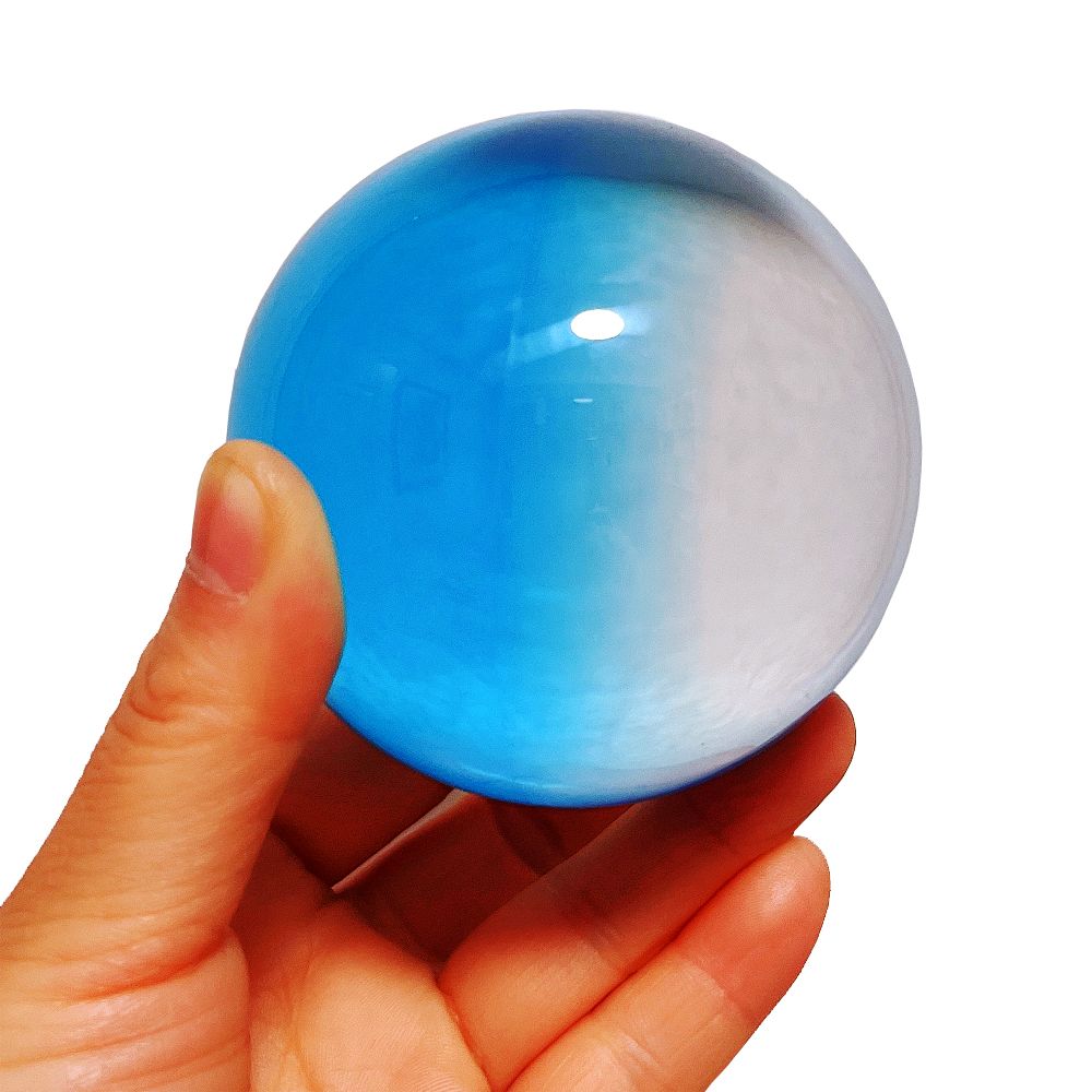 80mm Clear Acrylic Contact Juggling Ball for Beginners & single ball tricks - 3.15"