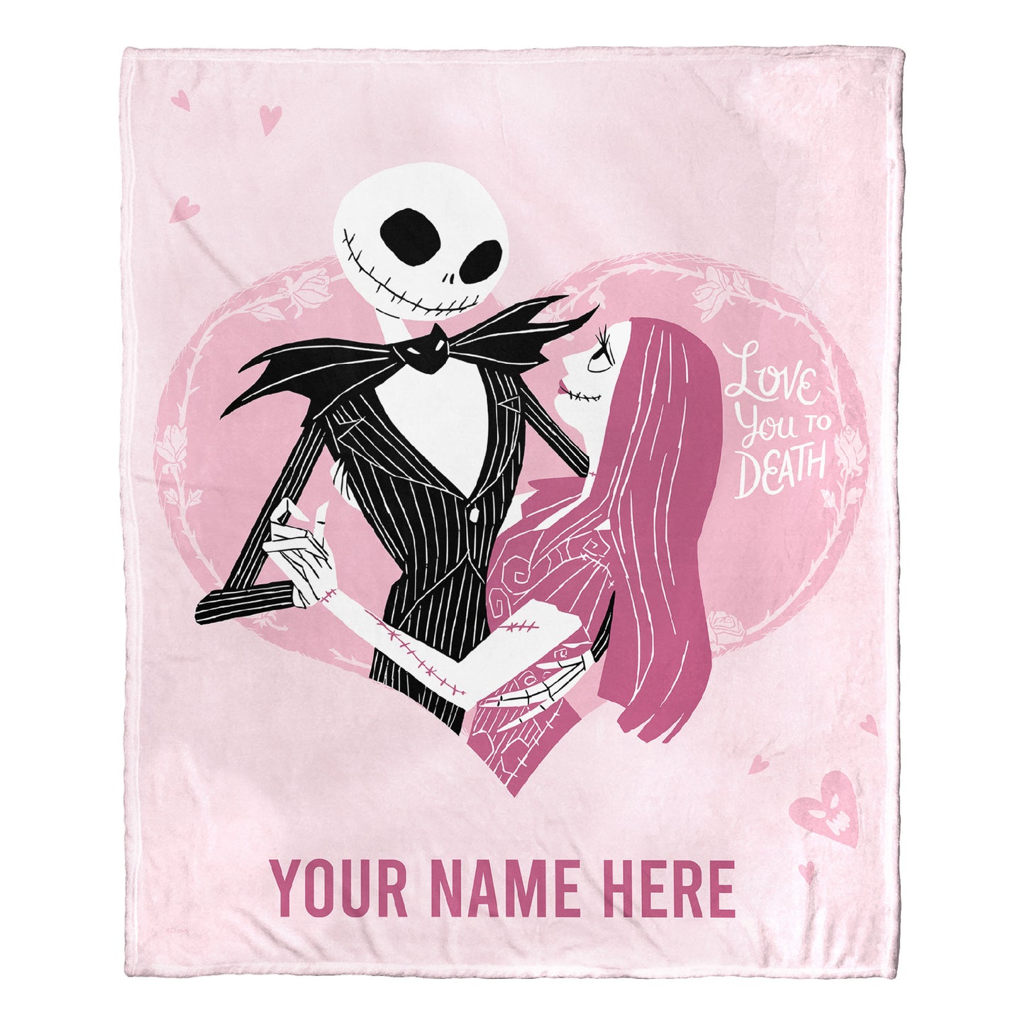 [Personalization Only] Disney / Nightmare Before Christmas - Love Till Death (Personalization) Silk Touch Throw