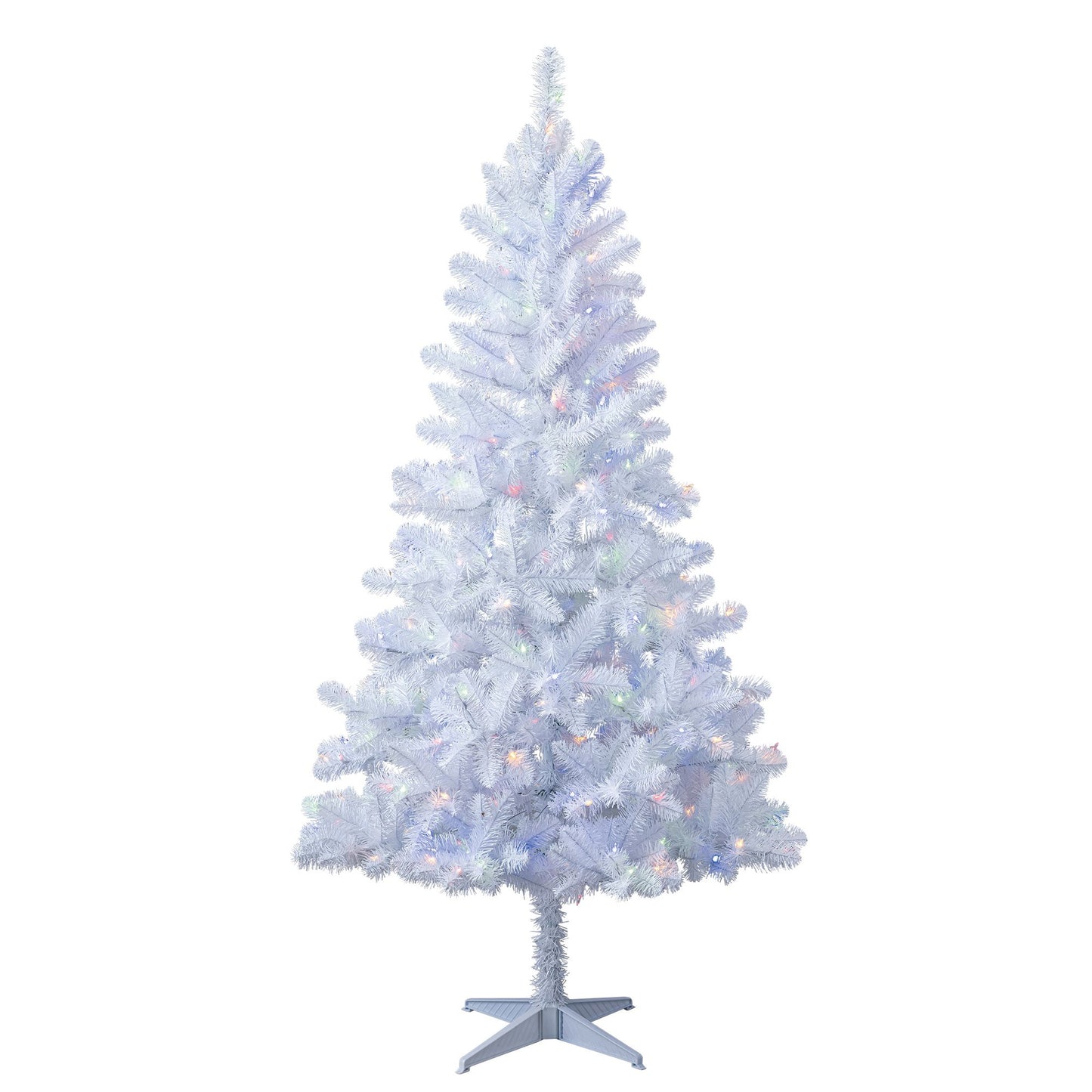 6.5\" pre-gloss black Madison pine artificial Christmas tree, clear LED lights, Christmas, Christmas Eve