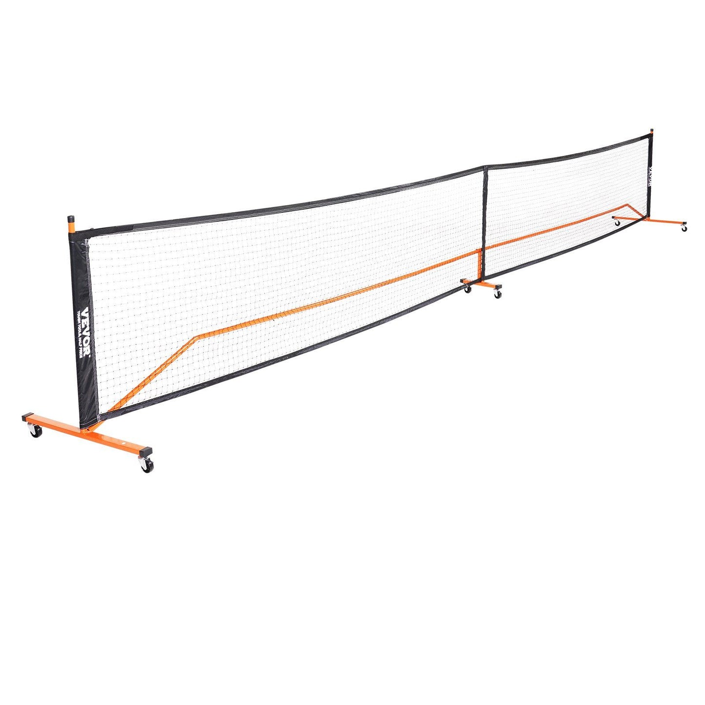 VEVOR Pickleball Net Set, 22FT Regulation Size Portable Pickleball System with Bags, Balls, Paddles, Wheels, and Court Lines, Weather Resistant Metal Frame & PE Net, for Outdoor Backyard Driveway