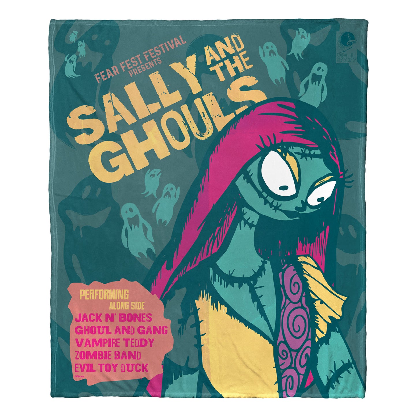 Disney / Nightmare Before Christmas, Ghoulish Sally, Silk Touch Throw Blanket, 50"x60"