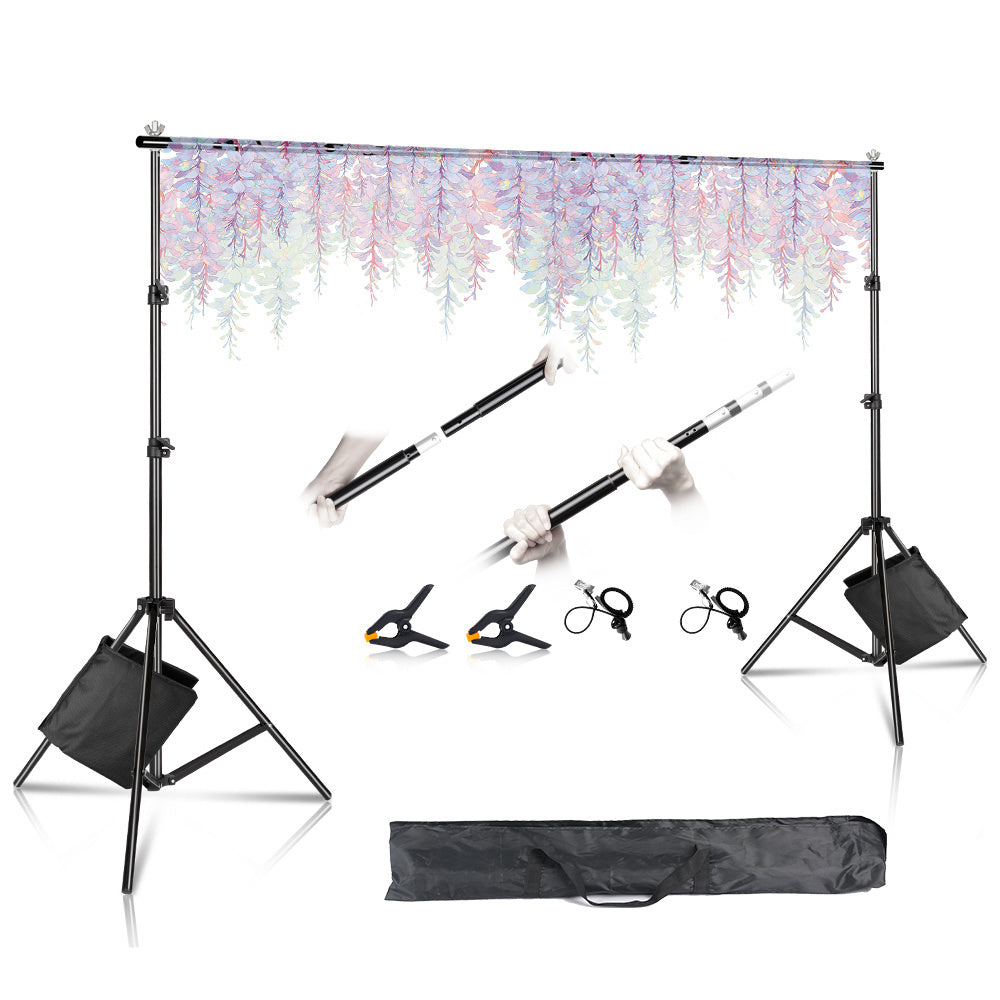 2x3M Photography Studio Background Backdrop Support Stand Adjustable Support System Kit with Carrying Bag