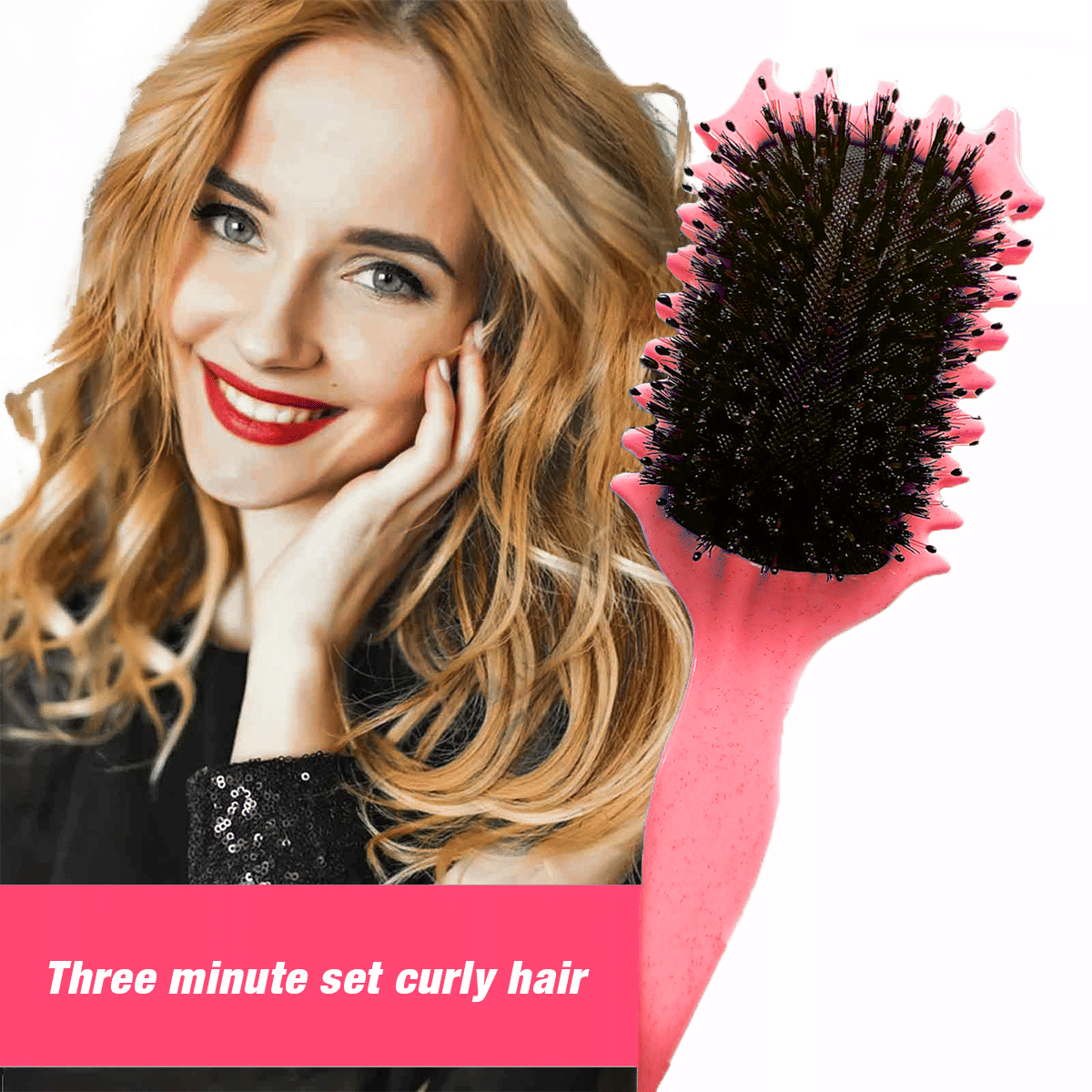 Curl Defining Brush,Boar Bristle Hair Brush Styling Brush for detangling,combing and shaping men and women,curls to reduce pulling and curl separation