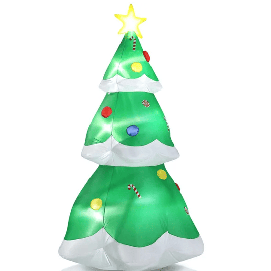 6.9 FT Lighted Christmas Inflatable Decoration, Inflatable Christmas Tree, Blow Up Yard Decorations With Built-in LED Lights For Holiday Party Front Yard Lawn Garden Decor