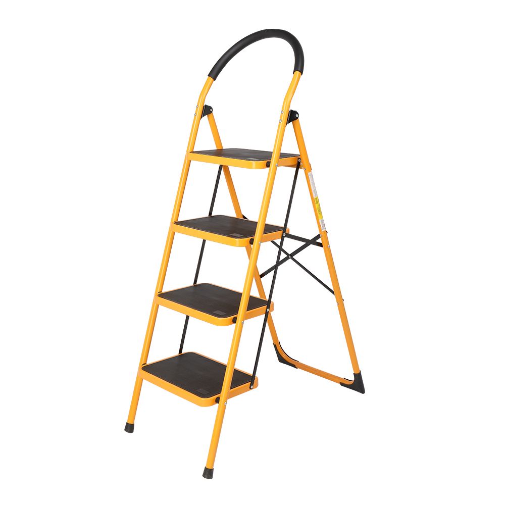 4 Step Ladder Folding Step Stool, Anti-Slip with Rubber Hand Grip, Portable Home and Kitchen Anti-Slip Stepladder, RT