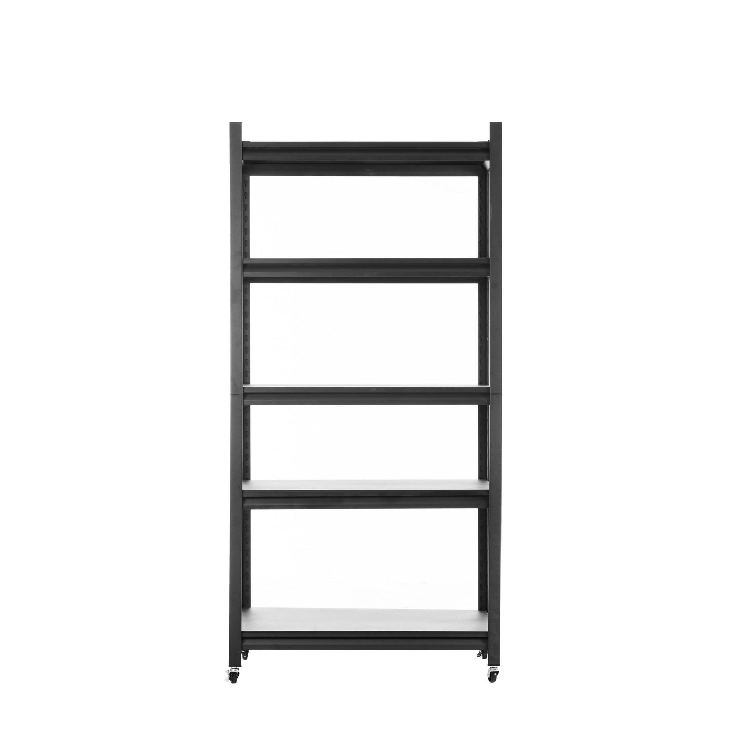 5-storey kitchen storage rack, adjustable metal storage rack with rollers, storage rack unit organizer for bedroom laundry cabinet