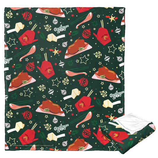 A Christmas Story Silk Touch Throw Blanket, 50" x 60", Duck Dinner