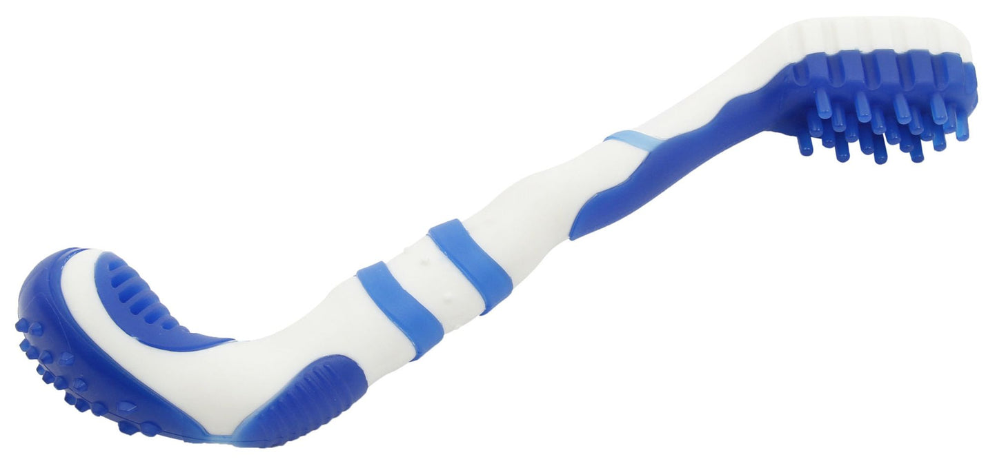 Pet Life 'Denta-Brush' TPR Durable Tooth Brush and Dog Toy