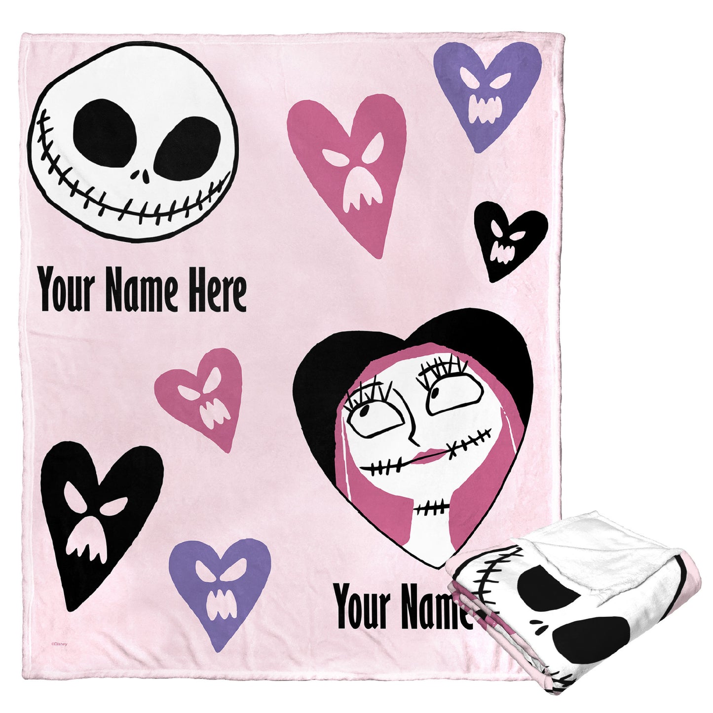 [Personalization Only] Disney / Nightmare Before Christmas - Me And You (Personalization) Silk Touch Throw