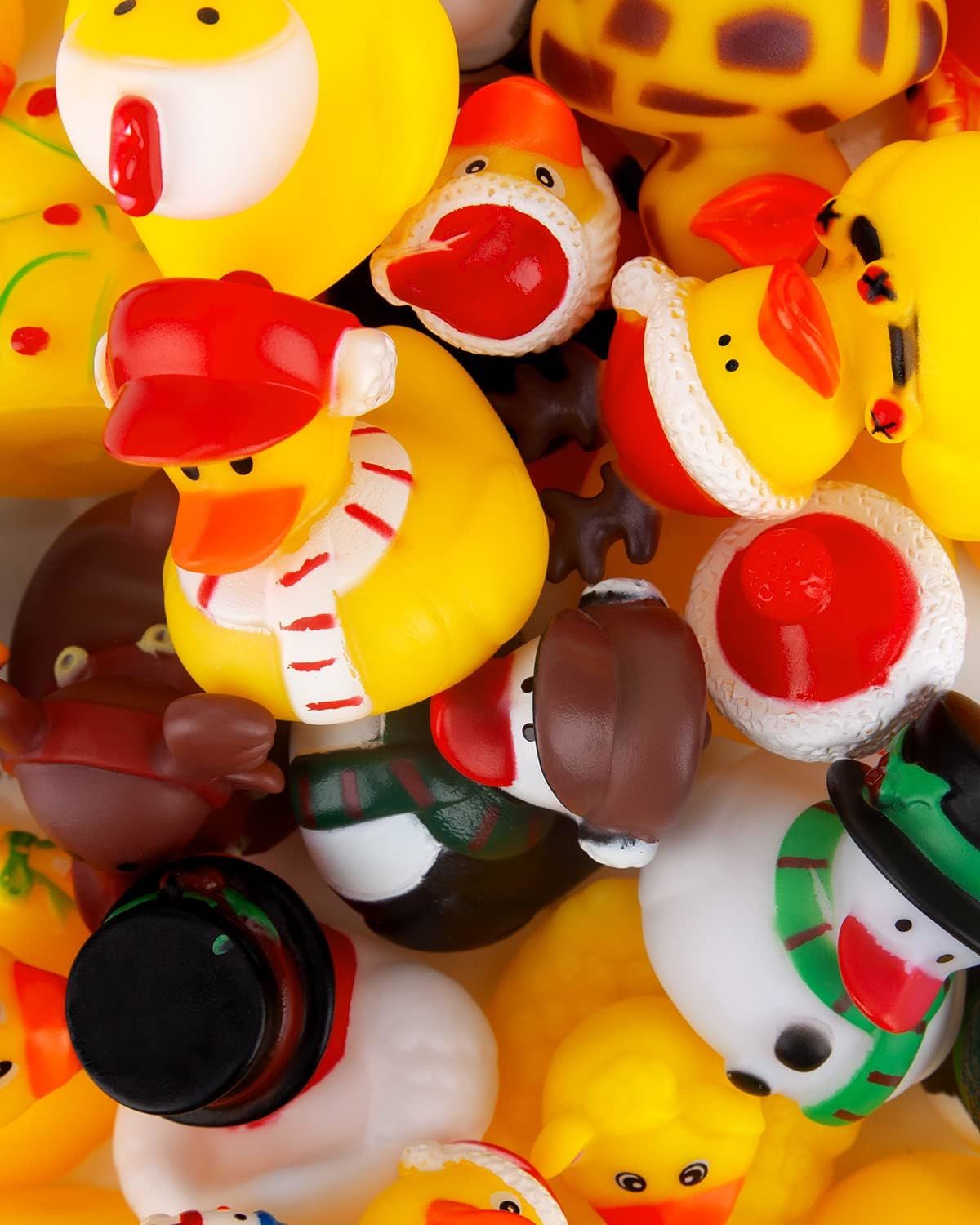 Advent Calendar 2024 - Rubber Ducks for Boys, Girls, Kids, and Toddlers - Rubber Ducky Bath Toy - Creative Christmas Gifts - Perfect for Decoration, Party Favors, Birthday