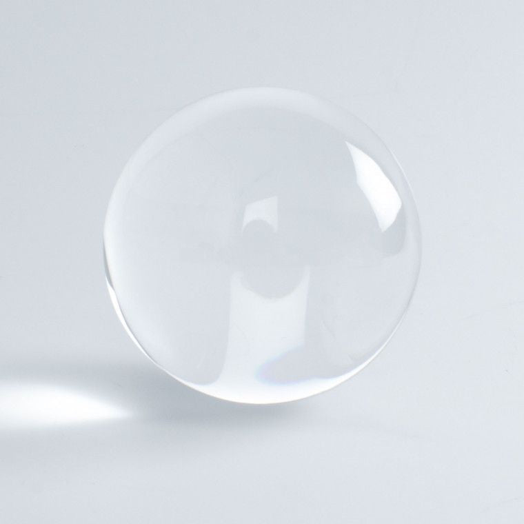 DSJUGGLING 80mm Clear Acrylic Contact Juggling Balls for Beginners & Single Ball Tricks - 3.14" Transparent