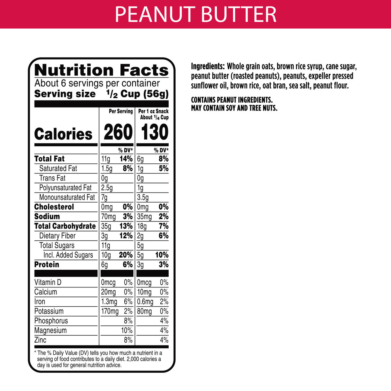 BN PEANUT BUTTER GRANOLA (6x12.00)