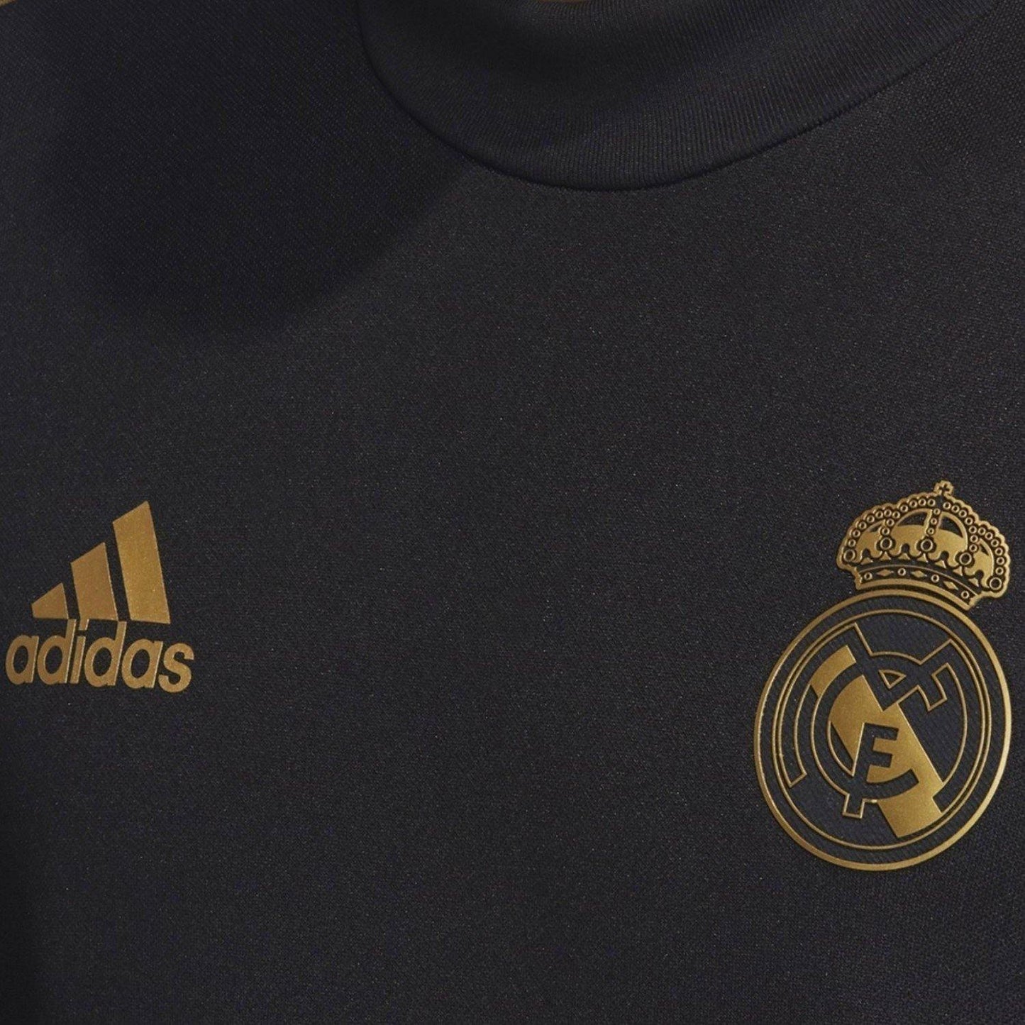 Real Madrid soccer black technical training tracksuit 2019/20 - Adidas