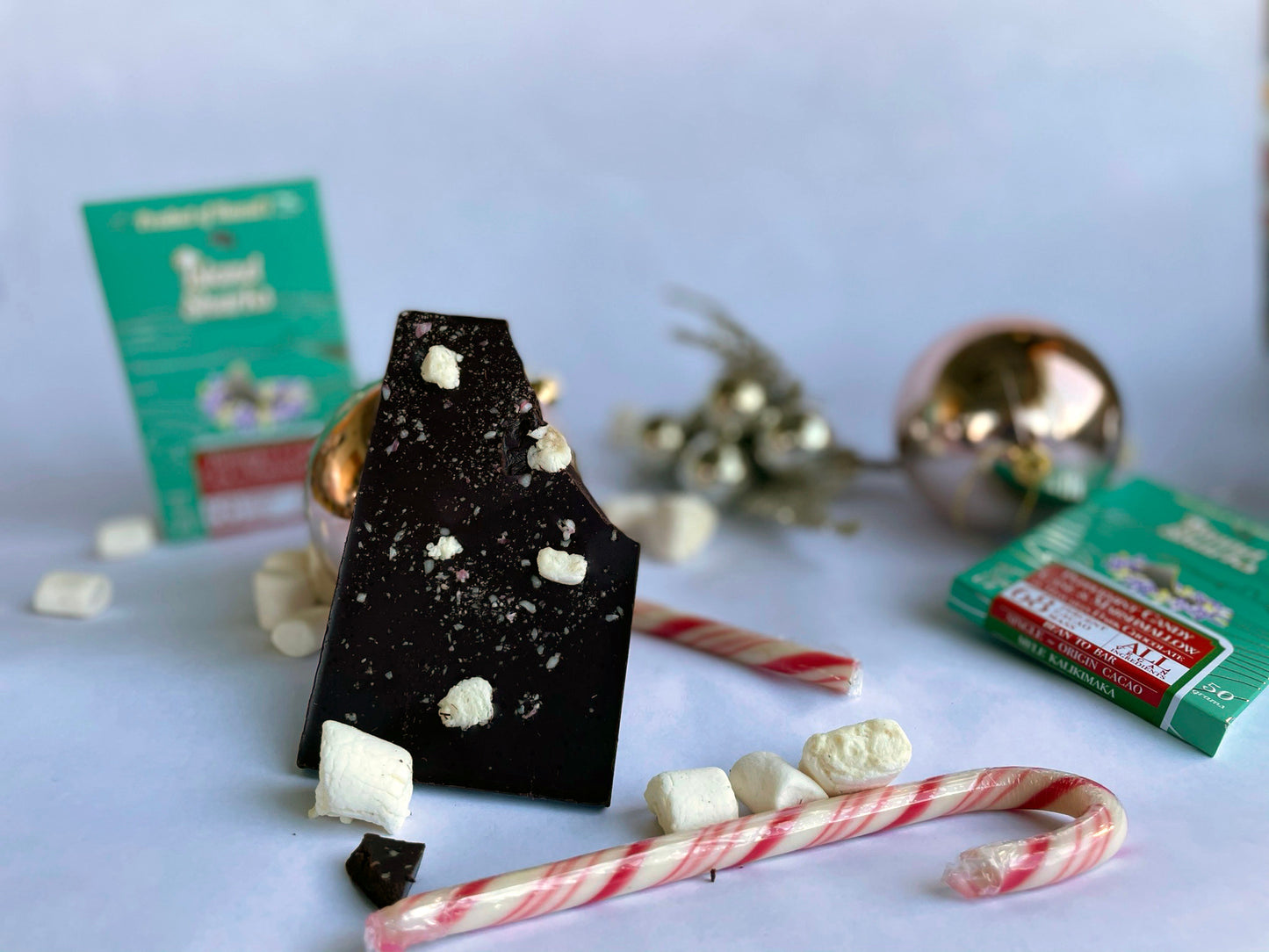Vegan Peppermint Candycane and Marshmallow Bar