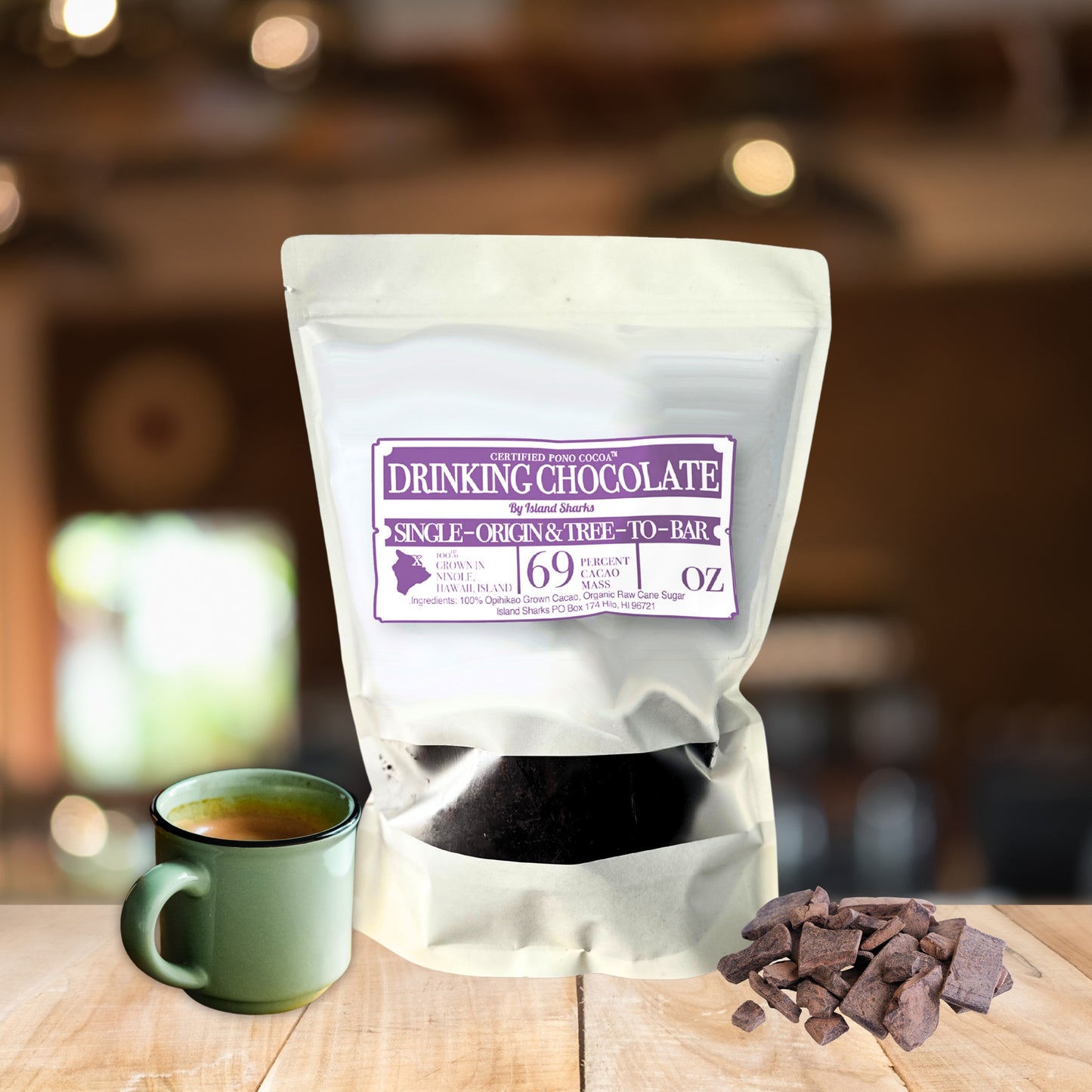 Hawaii Drinking Chocolate 92% or 69%