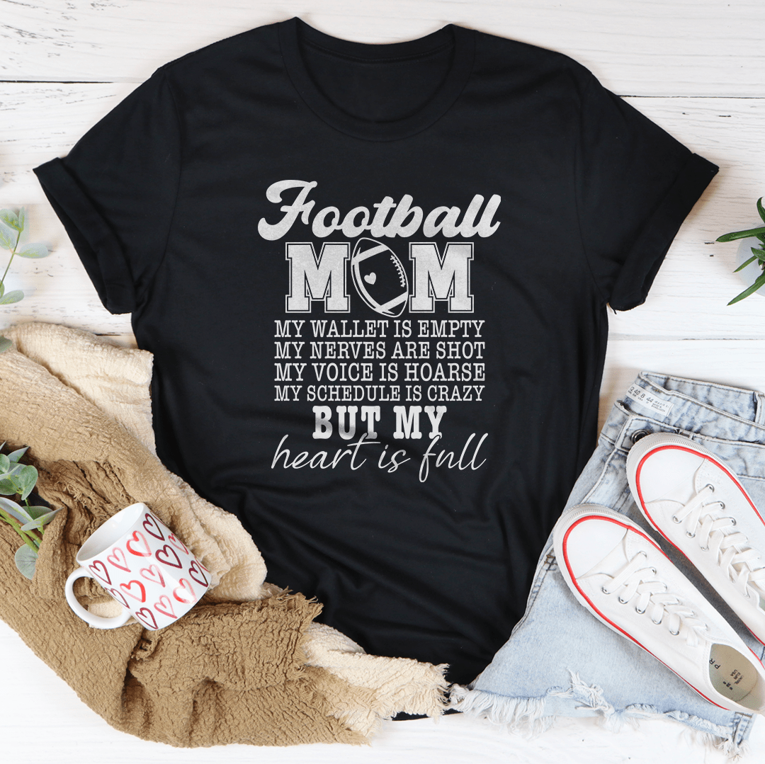 Football Mom My Wallet Is Empty Tee